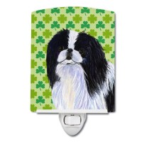 Carolines Treasures Ss4398Cnl Japanese Chin St Patricks Day Shamrock Portrait Ceramic Night Light Compact Ulcertified Idea