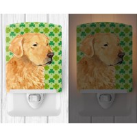 Carolines Treasures Ss4407Cnl Golden Retriever St Patricks Day Shamrock Portrait Ceramic Night Light Compact Ulcertified I