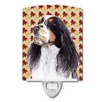 Carolines Treasures Sc9202Cnl Springer Spaniel Fall Leaves Portrait Ceramic Night Light Compact Ulcertified Ideal For Bedroo