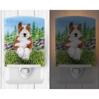 Carolines Treasures Ss8320Cnl Bearded Collie Ceramic Night Light Compact Ulcertified Ideal For Bedroom Bathroom Nursery H