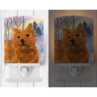 Carolines Treasures Ss1012Cnl Norwich Terrier Ceramic Night Light Compact Ulcertified Ideal For Bedroom Bathroom Nursery