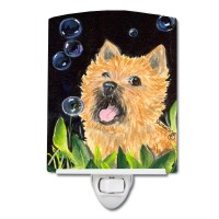 Carolines Treasures Ss8928Cnl Cairn Terrier Ceramic Night Light Compact Ulcertified Ideal For Bedroom Bathroom Nursery Ha