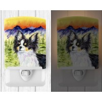 Carolines Treasures Ss8517Cnl Chihuahua Ceramic Night Light Compact Ulcertified Ideal For Bedroom Bathroom Nursery Hallwa