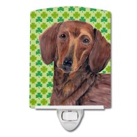 Carolines Treasures Sc9288Cnl Dachshund St Patricks Day Shamrock Portrait Ceramic Night Light Compact Ulcertified Ideal Fo