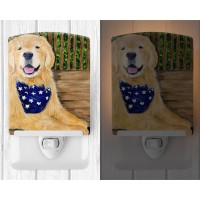 Carolines Treasures Ss8972Cnl Golden Retriever Ceramic Night Light Compact Ulcertified Ideal For Bedroom Bathroom Nursery