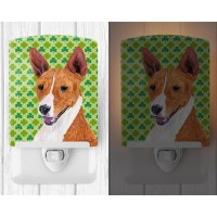 Carolines Treasures Sc9307Cnl Basenji St Patricks Day Shamrock Portrait Ceramic Night Light Compact Ulcertified Ideal For