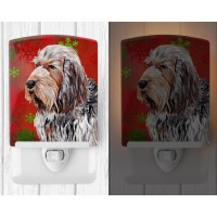 Carolines Treasures Sc9756Cnl Otterhound Red Snowflakes Holiday Ceramic Night Light Compact Ulcertified Ideal For Bedroom B