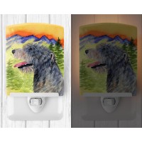 Carolines Treasures Ss8209Cnl Irish Wolfhound Ceramic Night Light Compact Ulcertified Ideal For Bedroom Bathroom Nursery