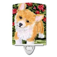 Carolines Treasures Ss8823Cnl Corgi Ceramic Night Light Compact Ulcertified Ideal For Bedroom Bathroom Nursery Hallway K