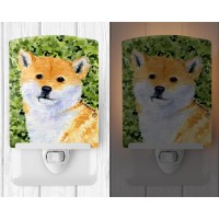 Carolines Treasures Ss8719Cnl Shiba Inu Ceramic Night Light Compact Ulcertified Ideal For Bedroom Bathroom Nursery Hallwa