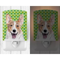 Carolines Treasures Sc9720Cnl Cardigan Corgi Lucky Shamrock St Patricks Day Ceramic Night Light Compact Ulcertified Ideal