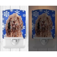 Carolines Treasures Sc9781Cnl Otterhound Winter Snowflakes Ceramic Night Light Compact Ulcertified Ideal For Bedroom Bathro