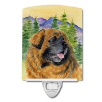 Carolines Treasures Ss8202Cnl Leonberger Ceramic Night Light Compact Ulcertified Ideal For Bedroom Bathroom Nursery Hallw