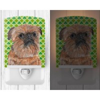 Carolines Treasures Sc9572Cnl Brussels Griffon Lucky Shamrock St Patricks Day Ceramic Night Light Compact Ulcertified Idea