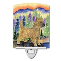 Carolines Treasures Ss8255Cnl Cairn Terrier Ceramic Night Light Compact Ulcertified Ideal For Bedroom Bathroom Nursery Ha