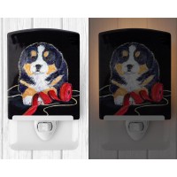 Carolines Treasures Ss8569Cnl Bernese Mountain Dog Ceramic Night Light Compact Ulcertified Ideal For Bedroom Bathroom Nurs