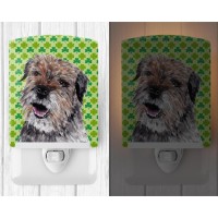 Carolines Treasures Sc9571Cnl Border Terrier Lucky Shamrock St Patricks Day Ceramic Night Light Compact Ulcertified Ideal