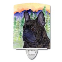 Carolines Treasures Ss8257Cnl French Bulldog Ceramic Night Light Compact Ulcertified Ideal For Bedroom Bathroom Nursery H