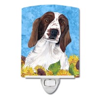 Carolines Treasures Sc9078Cnl Welsh Springer Spaniel In Summer Flowers Ceramic Night Light Compact Ulcertified Ideal For Bed