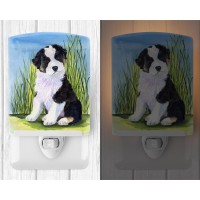 Carolines Treasures Ss8372Cnl Australian Shepherd Ceramic Night Light Compact Ulcertified Ideal For Bedroom Bathroom Nurse