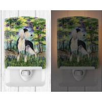 Carolines Treasures Ss8200Cnl Saluki Ceramic Night Light Compact Ulcertified Ideal For Bedroom Bathroom Nursery Hallway