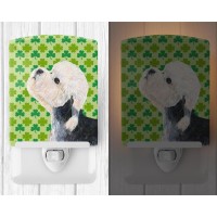 Carolines Treasures Ss4434Cnl Dandie Dinmont Terrier St Patricks Day Shamrock Ceramic Night Light Compact Ulcertified Idea