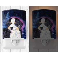 Carolines Treasures Ss8446Cnl Starry Night Bernese Mountain Dog Ceramic Night Light Compact Ulcertified Ideal For Bedroom B