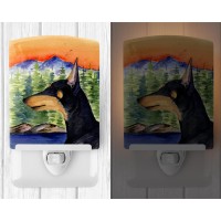 Carolines Treasures Ss8433Cnl Manchester Terrier Ceramic Night Light Compact Ulcertified Ideal For Bedroom Bathroom Nurser