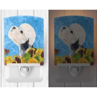 Carolines Treasures Ss4136Cnl Dandie Dinmont Terrier In Summer Flowers Ceramic Night Light Compact Ulcertified Ideal For Bed