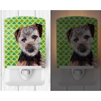 Carolines Treasures Sc9735Cnl Norfolk Terrier Puppy Lucky Shamrock St Patricks Day Ceramic Night Light Compact Ulcertified