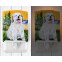 Carolines Treasures Ss8469Cnl Great Pyrenees Ceramic Night Light Compact Ulcertified Ideal For Bedroom Bathroom Nursery H