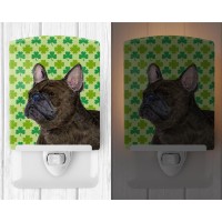 Carolines Treasures Ss4450Cnl French Bulldog St Patricks Day Shamrock Portrait Ceramic Night Light Compact Ulcertified Ide