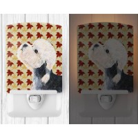 Carolines Treasures Ss4353Cnl Dandie Dinmont Terrier Fall Leaves Portrait Ceramic Night Light Compact Ulcertified Ideal For