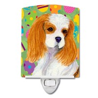 Carolines Treasures Ss4872Cnl Cavalier Spaniel Easter Eggtravaganza Ceramic Night Light Compact Ulcertified Ideal For Bedroo