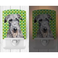 Carolines Treasures Sc9730Cnl Scottish Deerhound Lucky Shamrock St Patricks Day Ceramic Night Light Compact Ulcertified Id