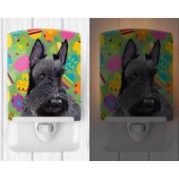 Carolines Treasures Sc9466Cnl Scottish Terrier Easter Eggtravaganza Ceramic Night Light Compact Ulcertified Ideal For Bedroo