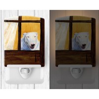 Carolines Treasures Ss8542Cnl Bull Terrier Ceramic Night Light Compact Ulcertified Ideal For Bedroom Bathroom Nursery Hal