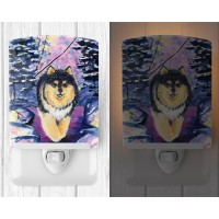 Carolines Treasures Finnish Lapphund Ceramic Night Light 6X4X3 Multicolor