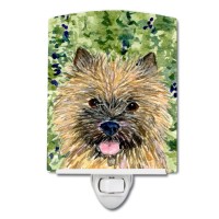 Carolines Treasures Ss8799Cnl Cairn Terrier Ceramic Night Light Compact Ulcertified Ideal For Bedroom Bathroom Nursery Ha