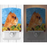 Carolines Treasures Ss4127Cnl Brussels Griffon In Summer Flowers Ceramic Night Light Compact Ulcertified Ideal For Bedroom