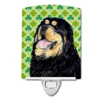 Carolines Treasures Ss4443Cnl Tibetan Mastiff St Patricks Day Shamrock Portrait Ceramic Night Light Compact Ulcertified Id