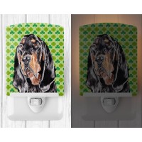 Carolines Treasures Sc9567Cnl Black And Tan Coonhound Lucky Shamrock St Patricks Day Ceramic Night Light Compact Ulcertifie