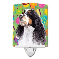 Carolines Treasures Sc9441Cnl Springer Spaniel Easter Eggtravaganza Ceramic Night Light Compact Ulcertified Ideal For Bedroo