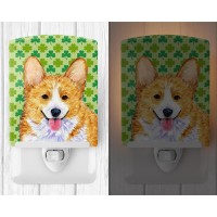 Carolines Treasures Ss4417Cnl Corgi St Patricks Day Shamrock Portrait Ceramic Night Light Compact Ulcertified Ideal For Be