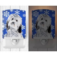 Carolines Treasures Sc9785Cnl Havanese Winter Snowflakes Ceramic Night Light Compact Ulcertified Ideal For Bedroom Bathroom