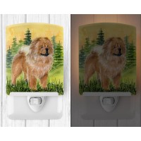 Carolines Treasures Ss7004Cnl Chow Chow Ceramic Night Light Compact Ulcertified Ideal For Bedroom Bathroom Nursery Hallwa