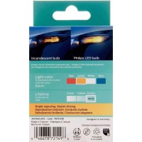 Philips Ultinon LED exterior signaling lights let you add performance and style to your ride Upgrade your exterior lighting with a more intense red for stop lights a more vibrant amber for turn signals and brighter white light for backup and position ligh