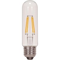 Satco S9892 5W T10 Medim Base Led Replacement Lamp (Pack Of 6)-5 Inches Length And 1.25 Inches Wide, Finish Color: Clear, Color Temperature: 3000