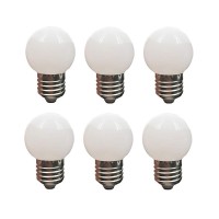 Taysing Led Night Light Bulb G14 1 Watt Low Wattage Globe Small 10W Equivalent E26 Medium Screw Base Bathroom Vanity Porch Outdoor String Light Bulbs 6 Pack 3000K