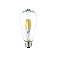 Dc 12V Light Bulb St64 2700K 4 Watt Warm White Led Edison Filament E26 Screw Base Lamp Dc Low Voltage Rv Marine Boat Solar Theatrical Production Stage Prop Retro Landscape Industrial Lighting 12Volt